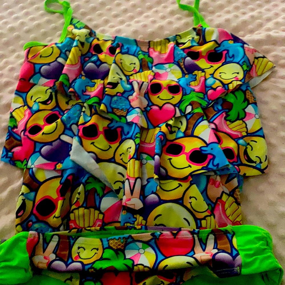 Emoji 2 Piece Swimsuit